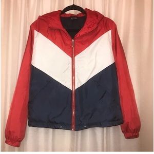 H&M Red White and Blue Lightweight Jacket Small